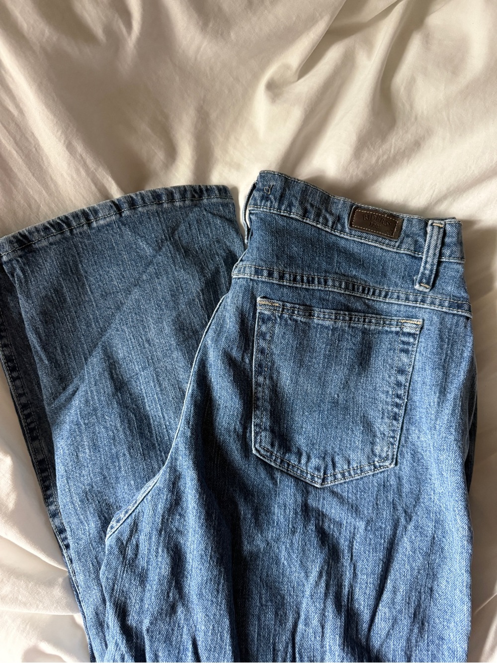 Lee Riders Relaxed Light and Medium Blue Denim Jeans